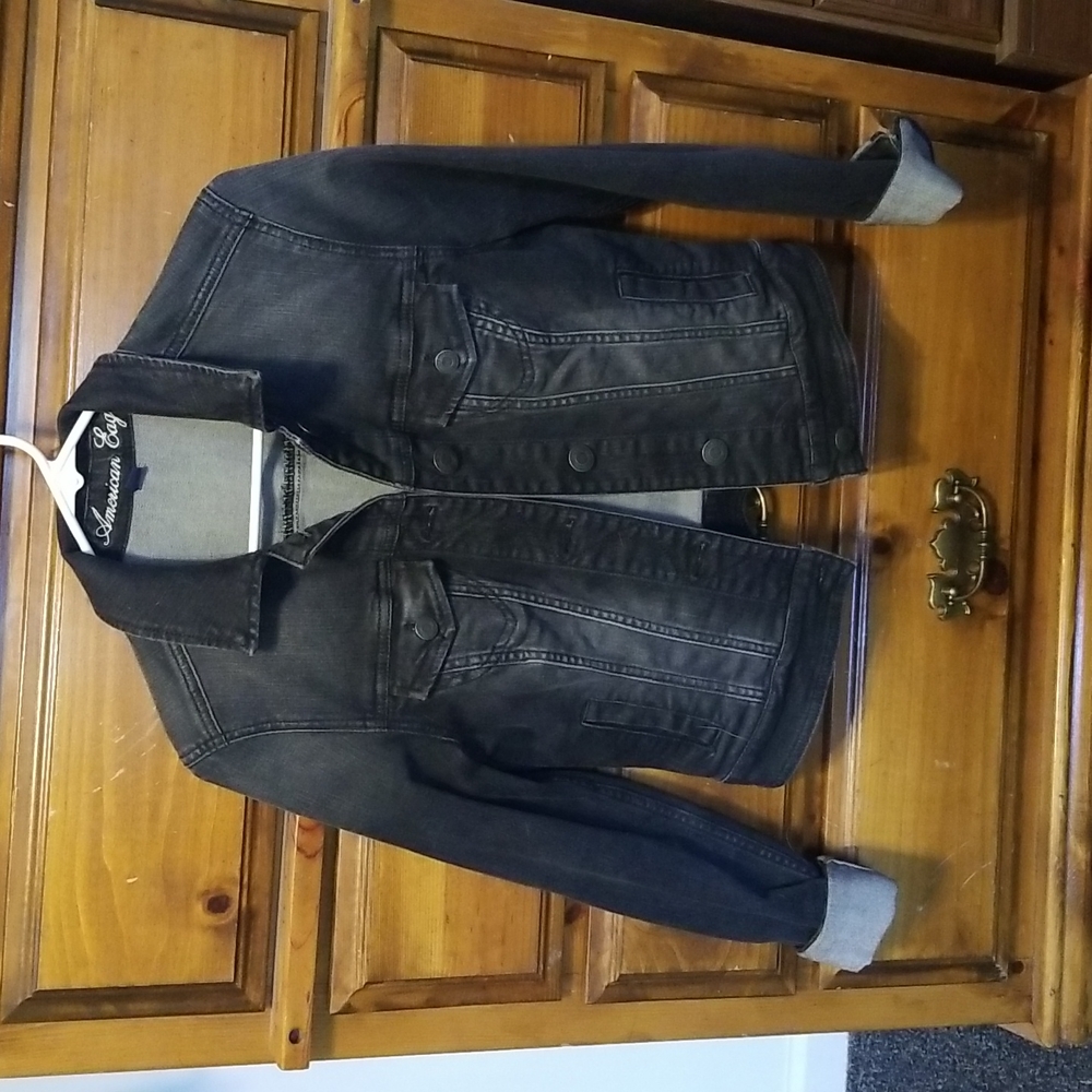 Y2K era American Eagle Outfitters Dark Jean Button Up Jacket